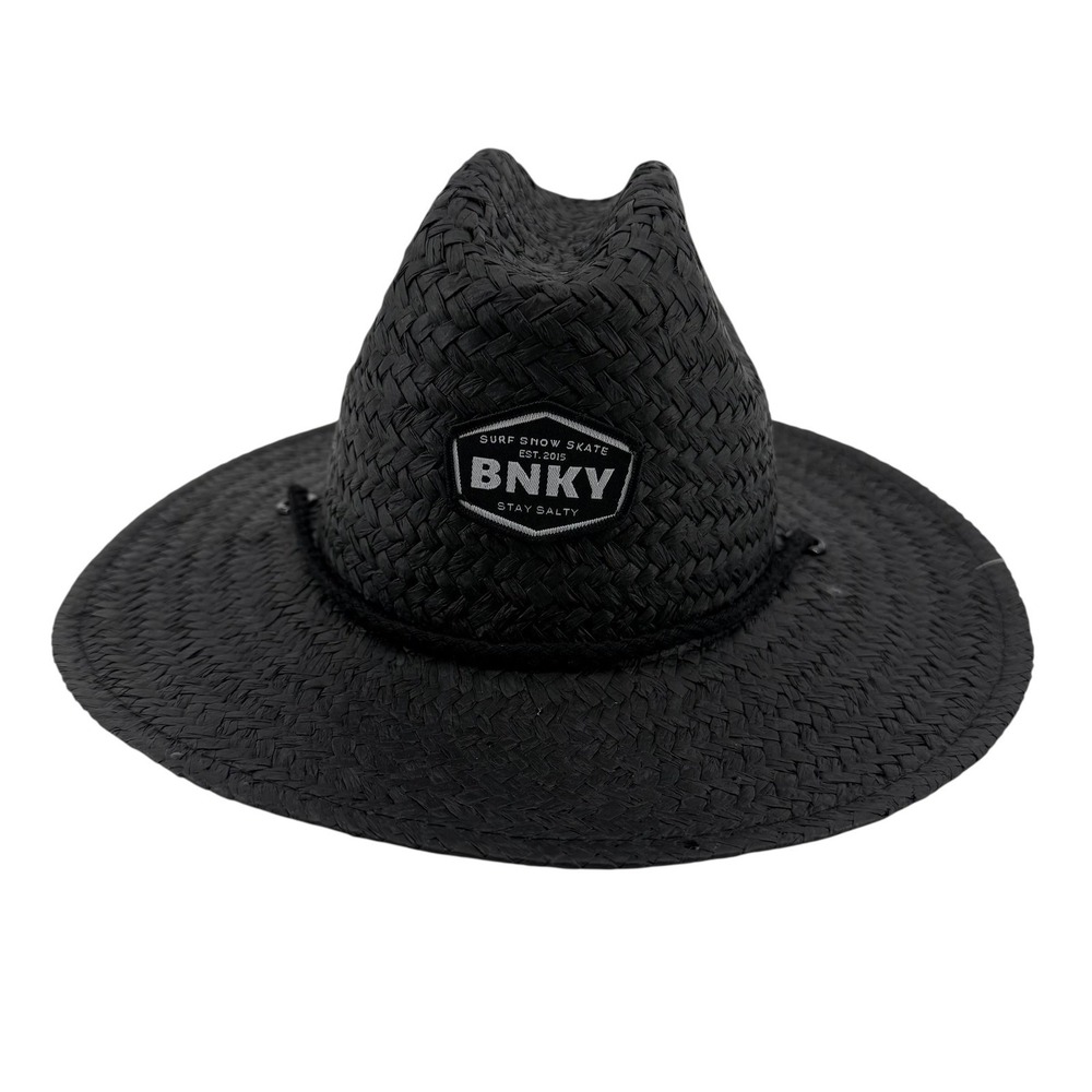 NEW Binky Bro Toddler Barney Patrol (Twilight) Straw Sun Hat Black Chin Strap - Picture 1 of 8